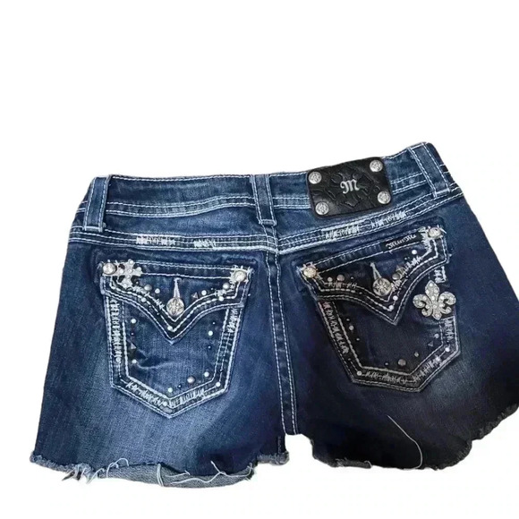 Miss Me Pants - Miss Me Cutoff Bling shorts. Size 25